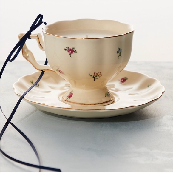 NWT Free People Teacup Candle w/ Saucer - Picture 1 of 4